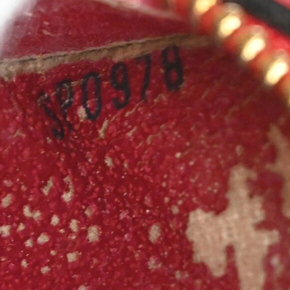 LOUIS VUITTON LV Logo Dauphine MM Pouch Bag Epi Leather Red - Picture 11 of 15